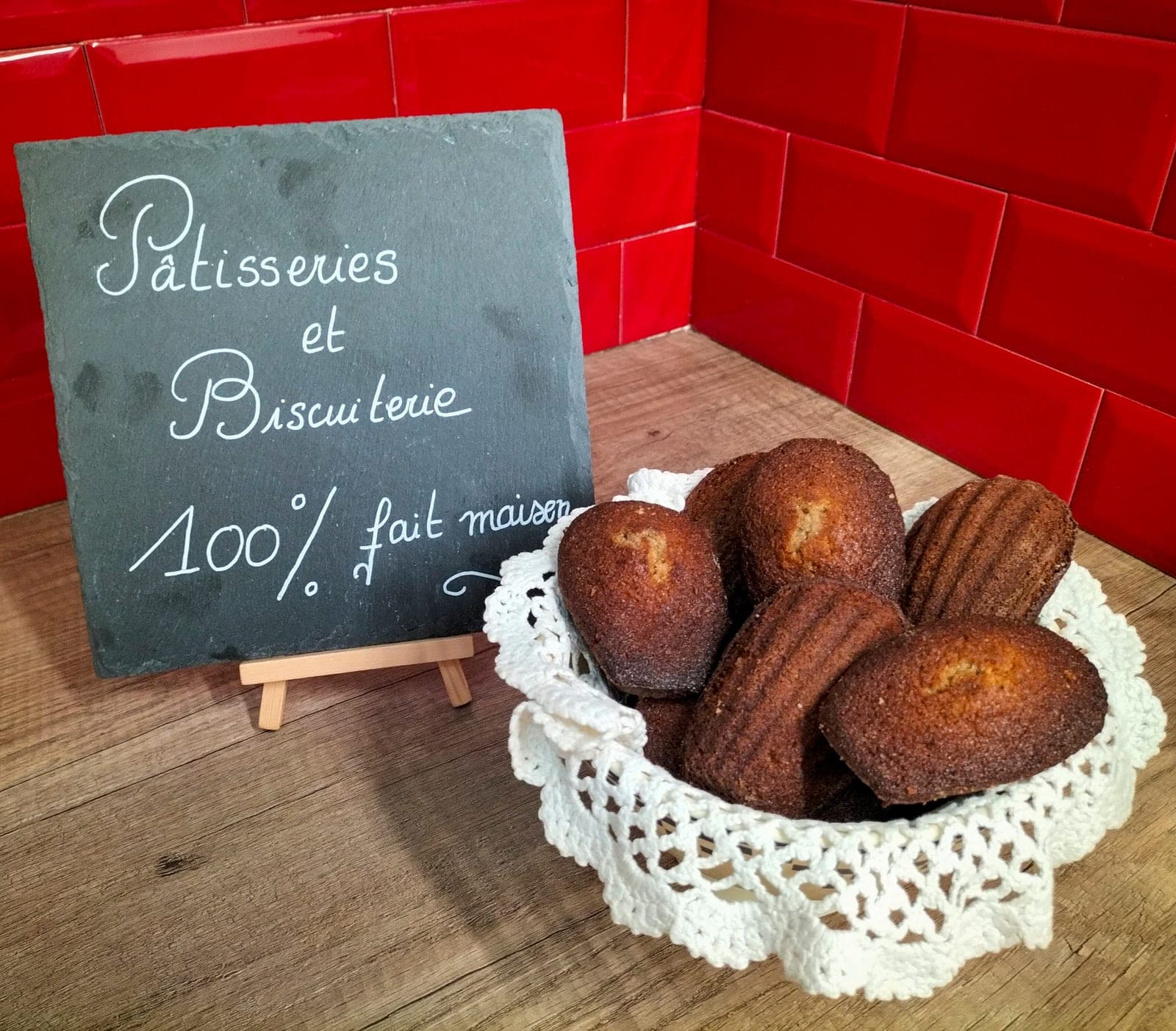 Madeleine à la farine de châtaigne